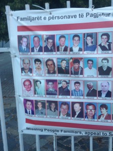 Kosovo missing people poster 2017